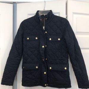 J Crew Mercantile Navy Quilted Light Jacket XXS